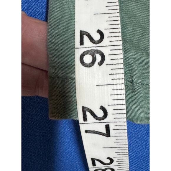 The Nines by Hatch Olive Green Denim Maternity Overalls Size L Casual Postpartum - Picture 8 of 8